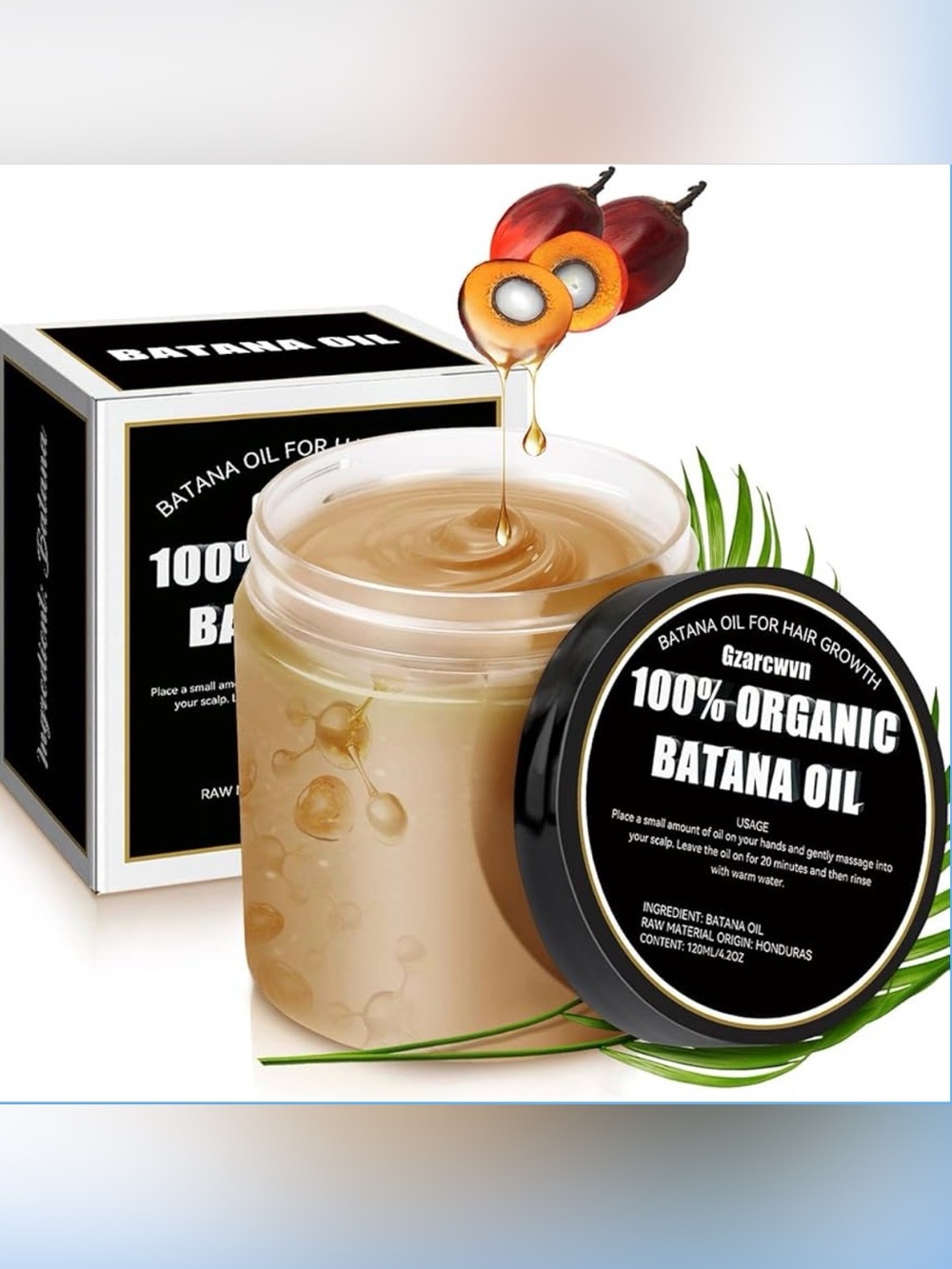 100% Organic Raw Batana Oil for Hair Growth